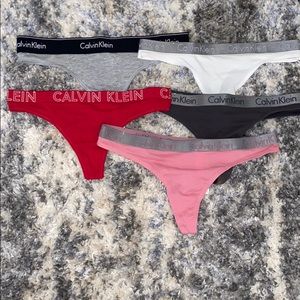 Calvin Klein thong underwear bundle (size medium)